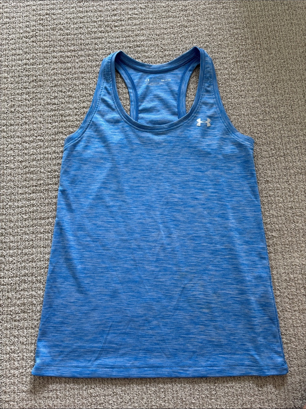 Under Armour Blue Space-Dyed Racerback Training Tank